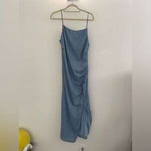 Long Dotted Body Con Dress